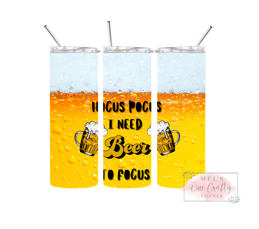 Sublimation Print Tumbler Wrap - Focus Beer