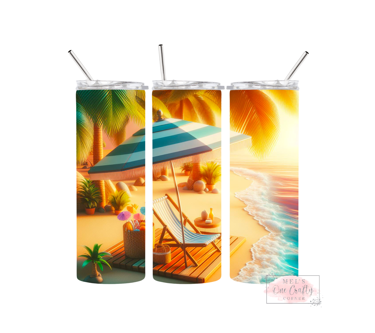 Sublimation Print Tumbler Wrap - Summer