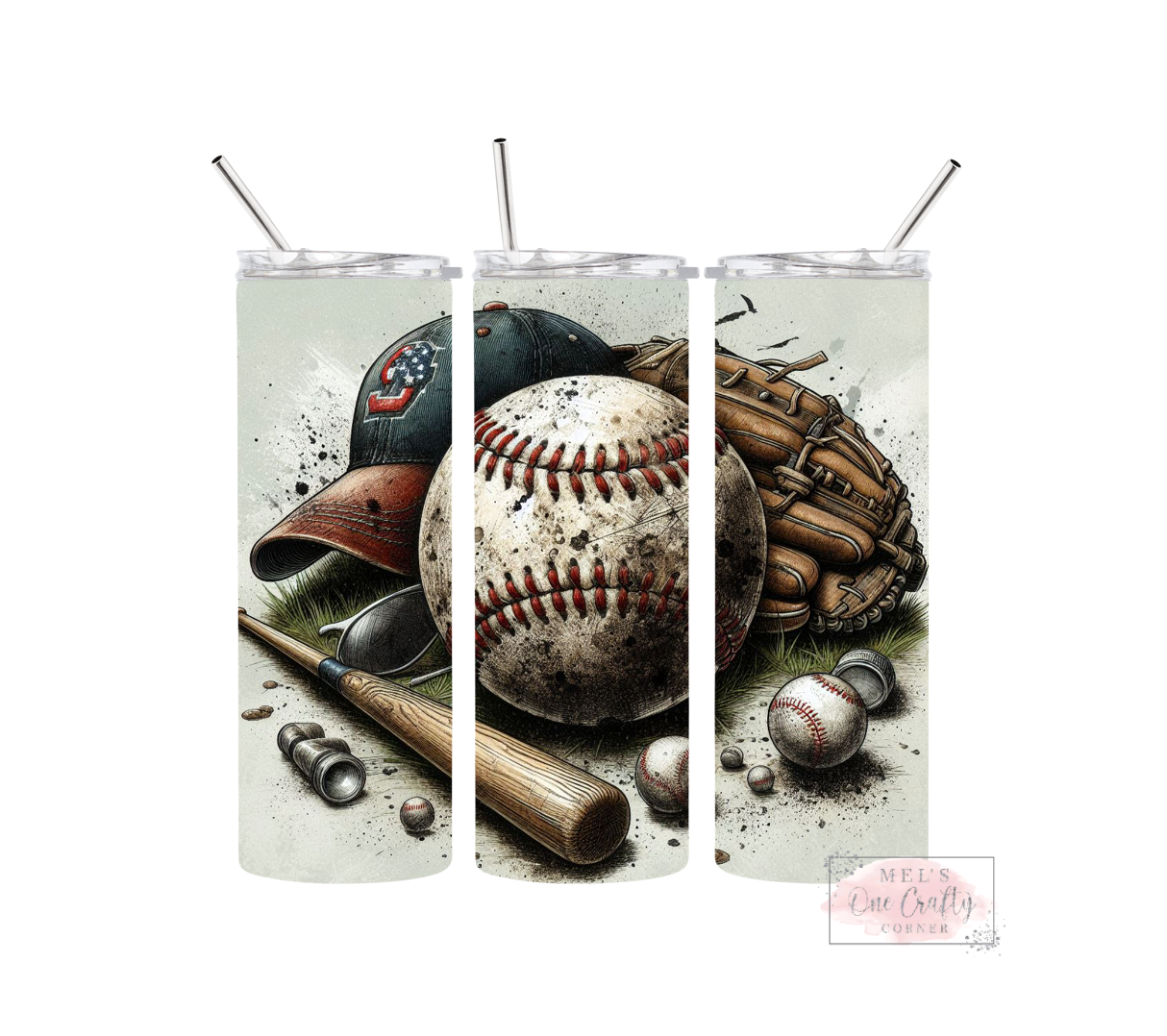 Sublimation Print Tumbler Wrap - Baseball Time