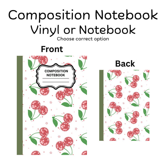 COMPOSITION VINYL OR NOTEBOOK - CHERRY DISCO