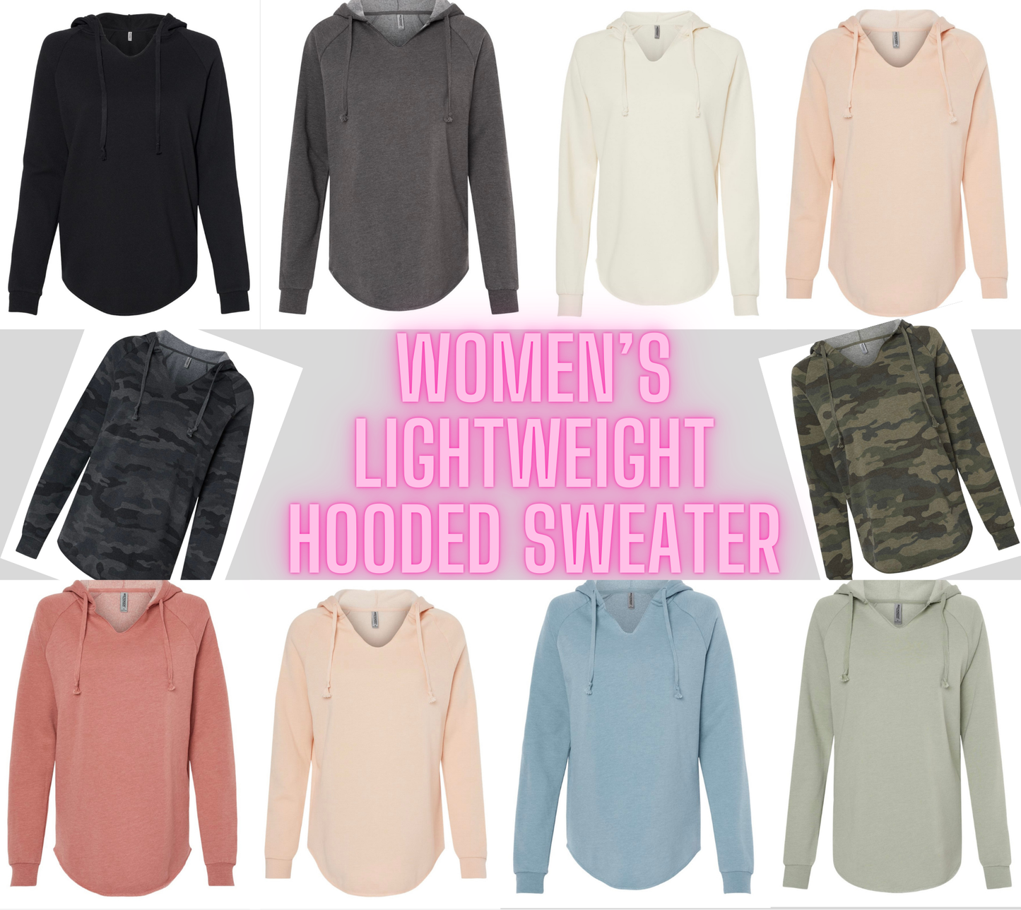 Women’s Lightweight Hooded Sweaters