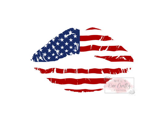 American Lips - HTV Transfer
