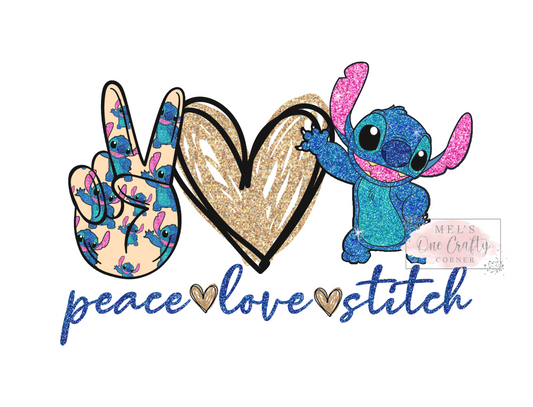 Peace Love Blue - HTV Transfer