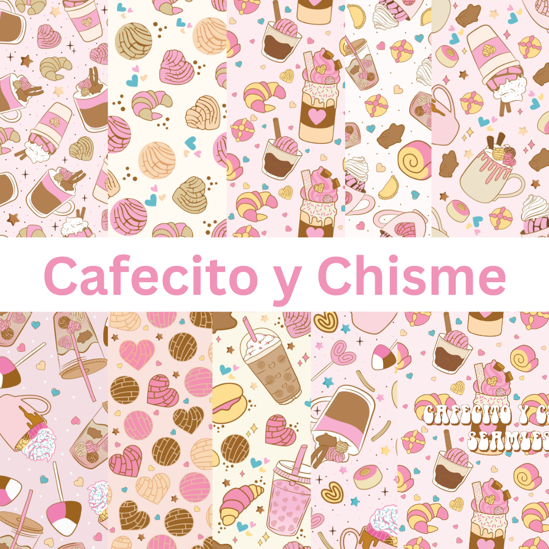 12x12 Vinyl Sheet - Cafecito y Chisme (13 designs)