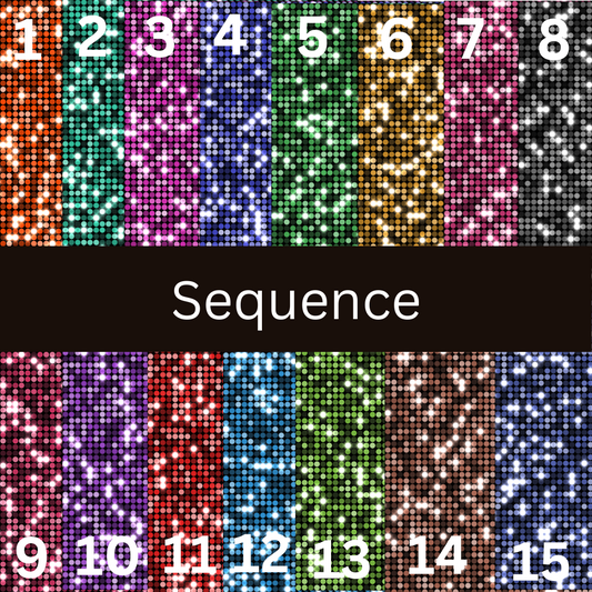 12x12 Vinyl Sheet - Sequence (15 colors)