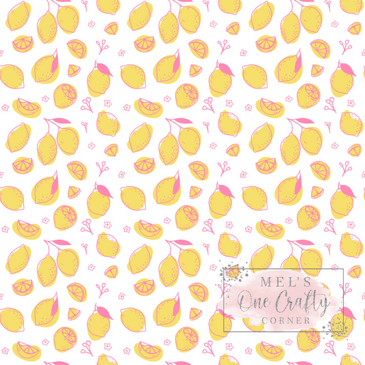 12x12 Vinyl Sheet - Pink Lemonade