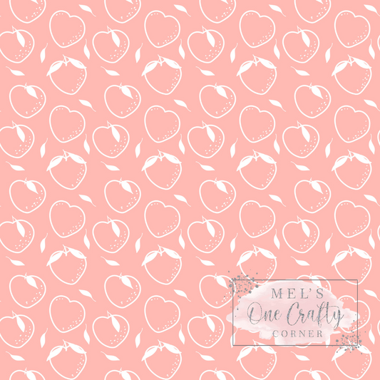12x12 Vinyl Sheet - Pink Peach Bubbles