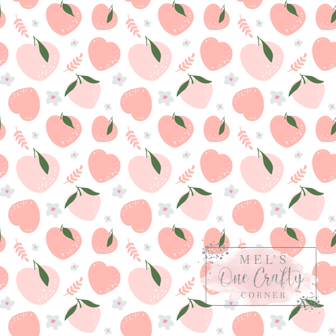 12x12 Vinyl Sheet - Pink Peaches