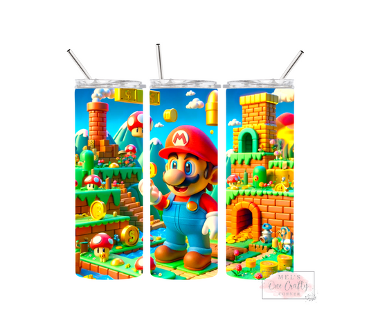 Sublimation Print Tumbler - Mario Land