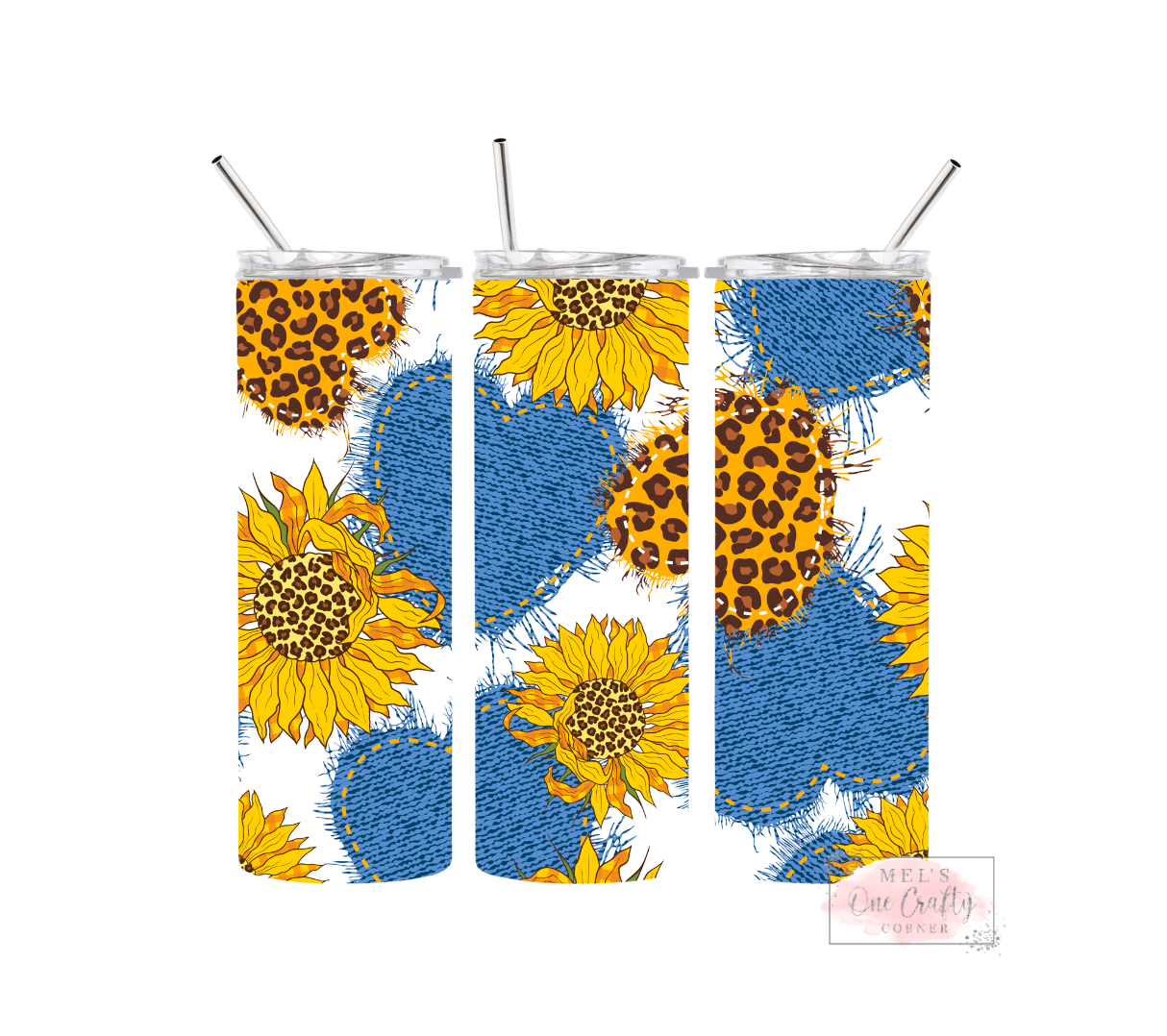 Sublimation Print Tumbler - Sunflower Jean