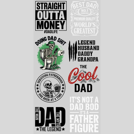 Dad Bundle (8 images) - DTF Transfer