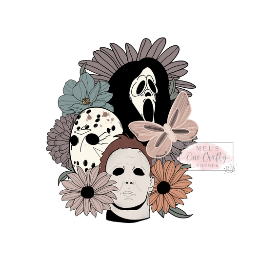 Halloween Flowers - DTF Transfer