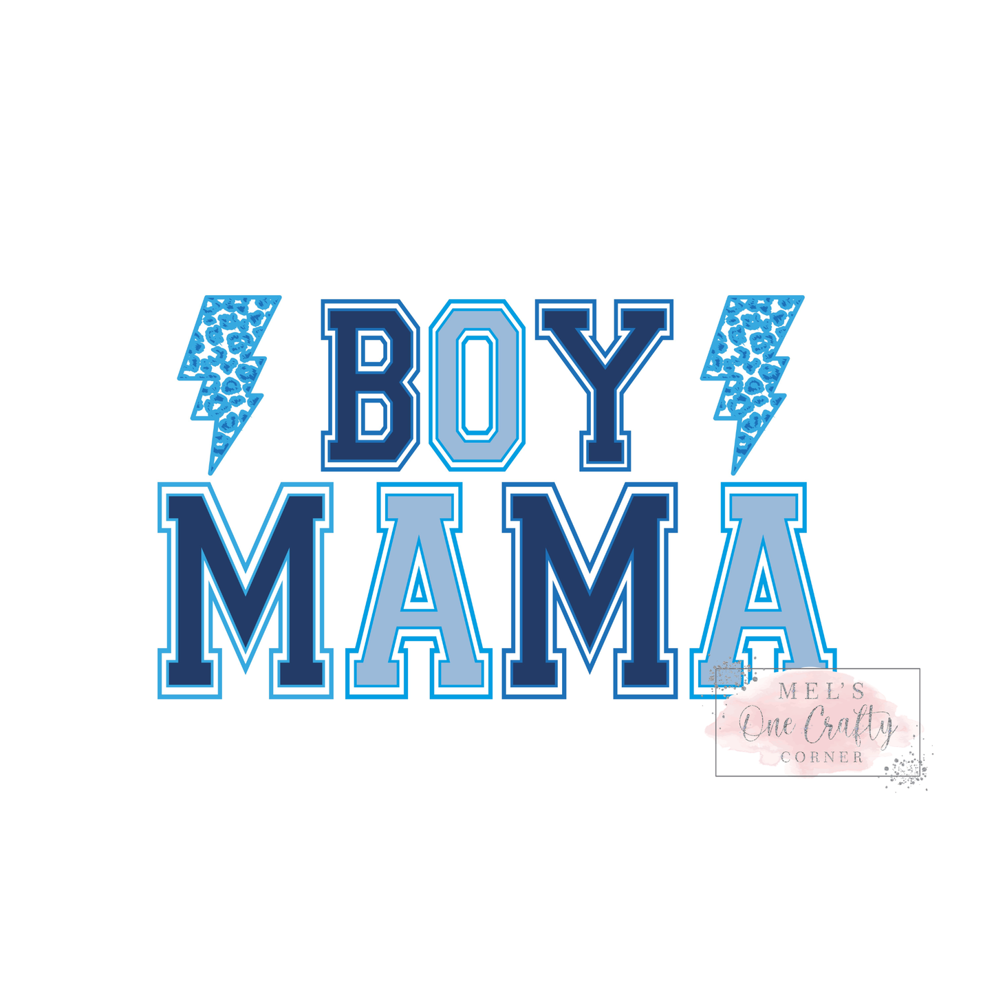 Boy Mama Lightening Bolt - DTF Transfer