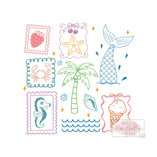 Summer Doodle - DTF Transfer