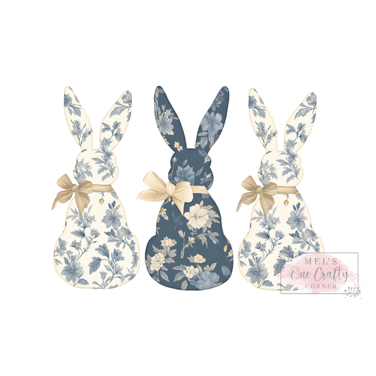 Floral Bunnies - DTF Transfer