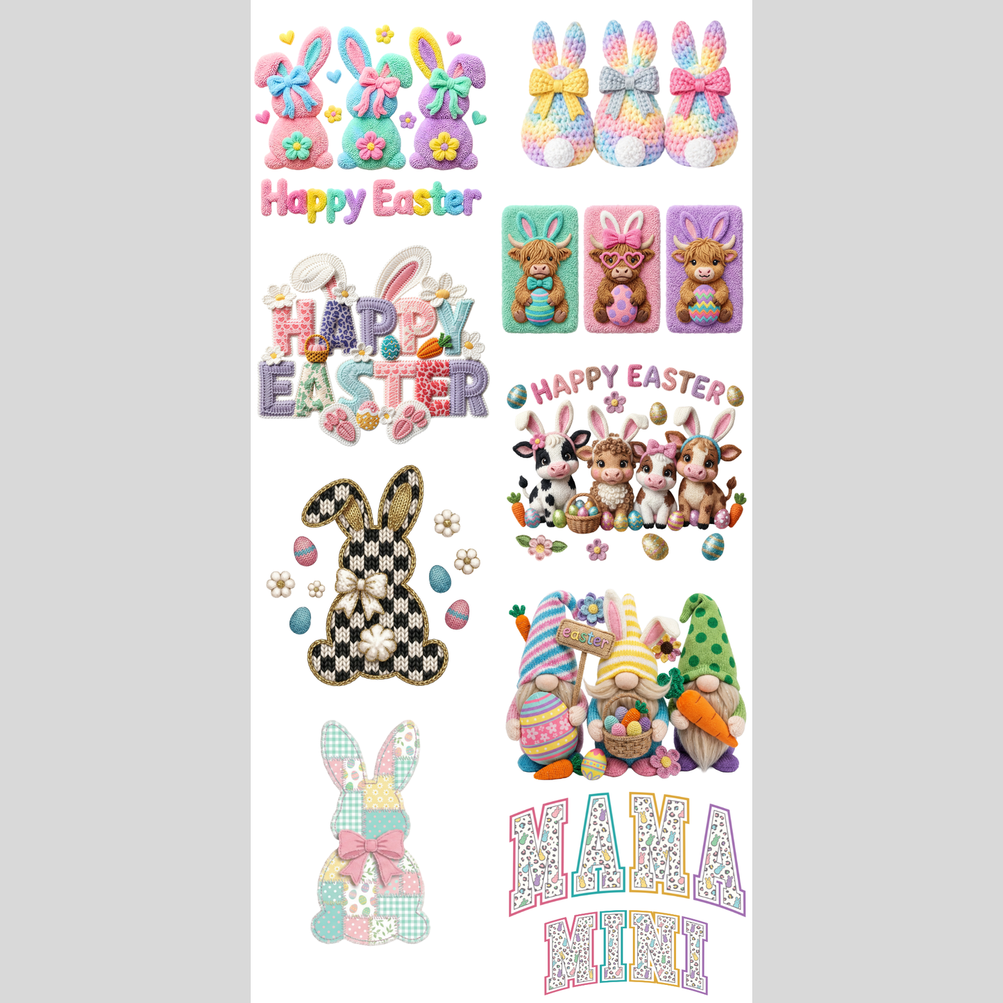 Easter Bundle (10 images) - DTF Transfer