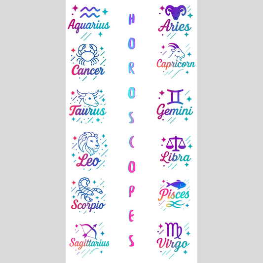 Horoscopes (single or bundle) - DTF Transfer
