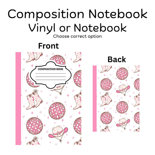 COMPOSITION VINYL OR NOTEBOOK - DISCO BOOTS