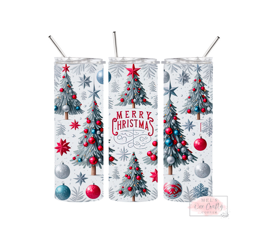 Sublimation Print Tumbler Wrap - Christmas Trees