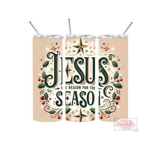 Sublimation Print Tumbler - Reason for the Season