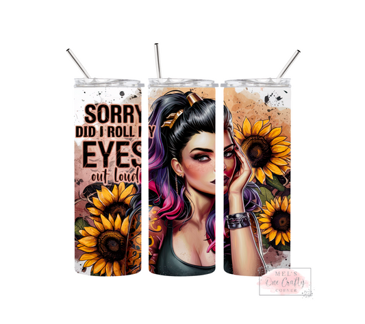 Sublimation Print Tumbler Wrap - Eye Roll