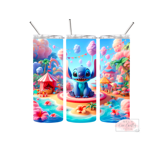 Sublimation Print Tumbler - Blue Beach