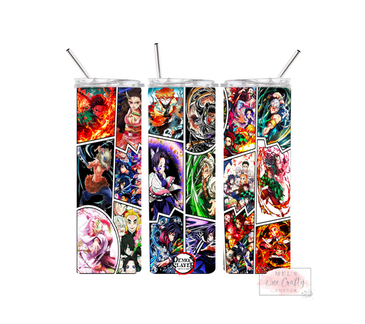 Sublimation Print Tumbler - Demon Slayer