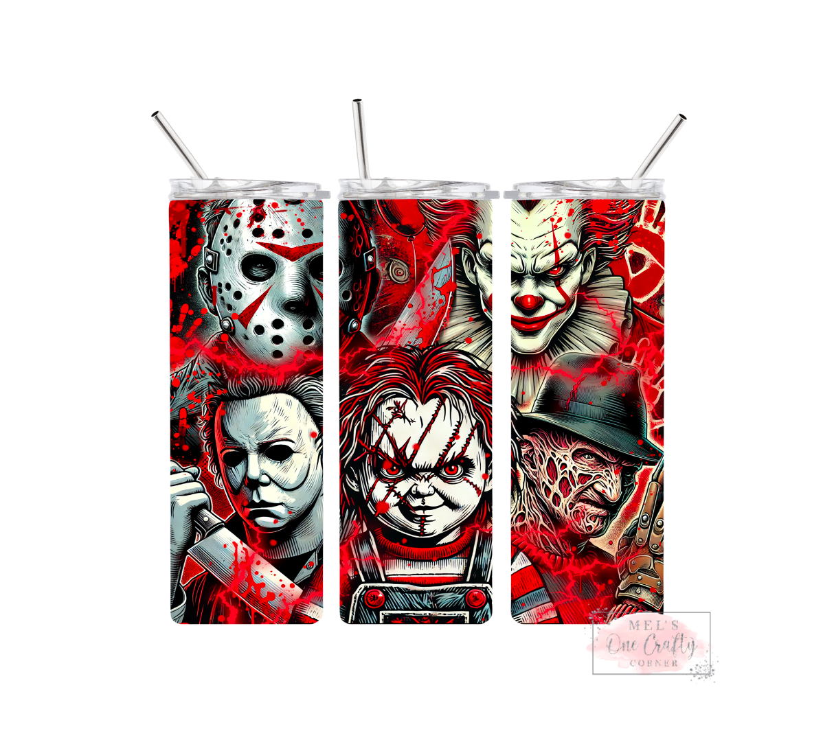 Sublimation Print Tumbler Wrap - Blood Claws