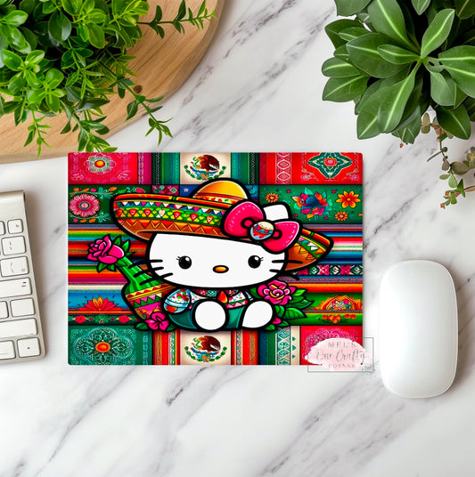 Mexican Kitty Mouse Pad