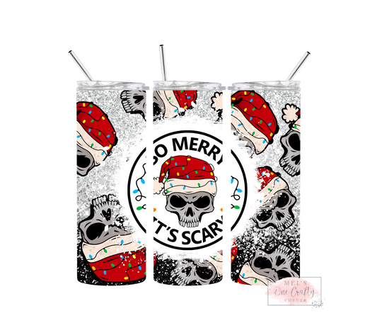 Sublimation Print Tumbler Wrap - Merry Scary