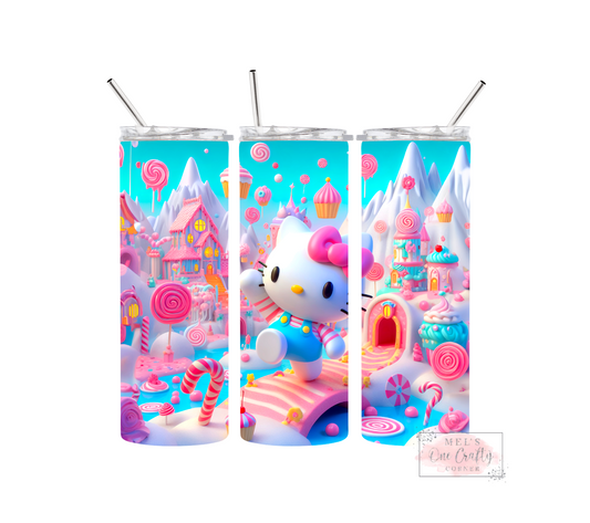 Sublimation Print Tumbler - Candy Kitty