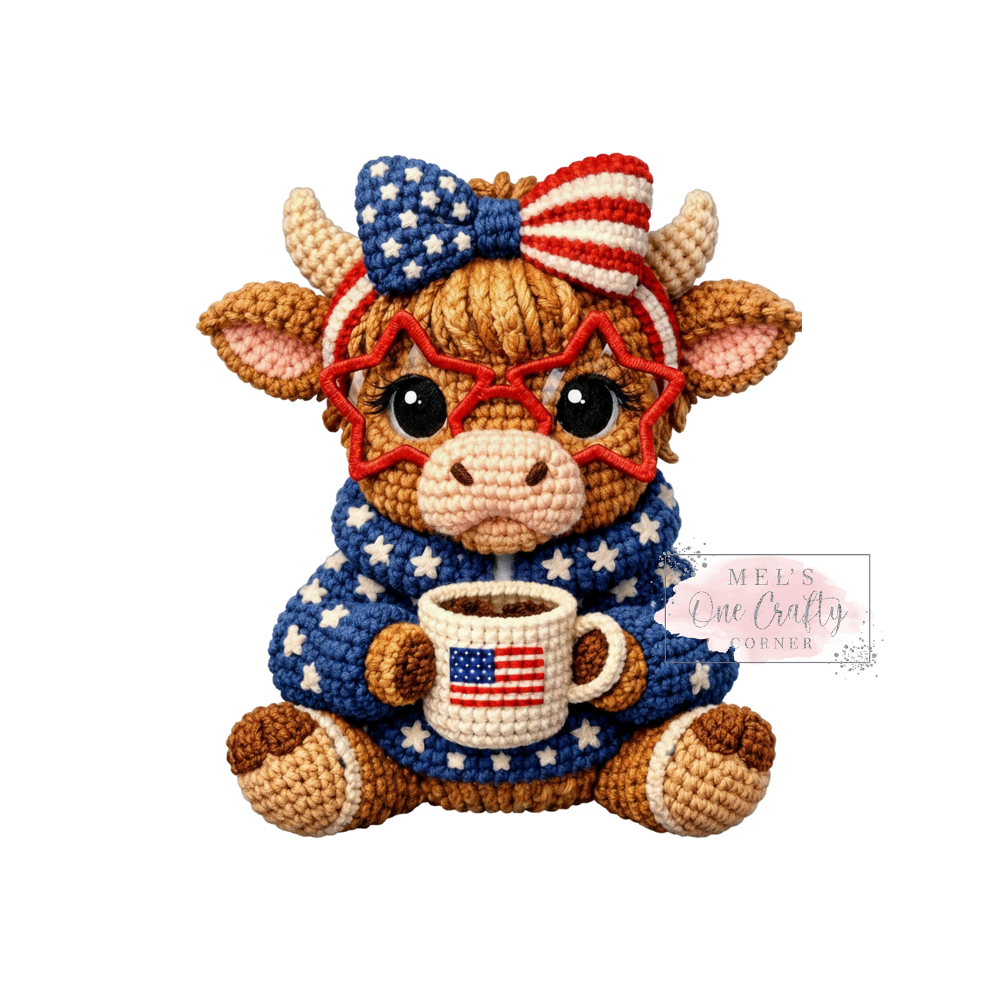 Faux Yarn American Highland - DTF Transfer