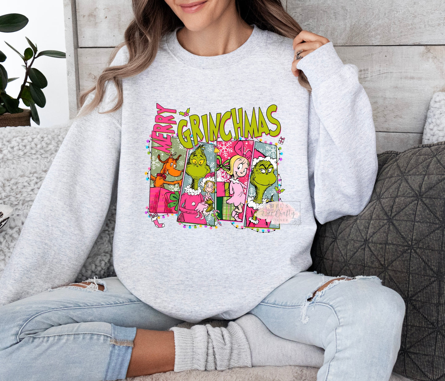 Merry Grinchmas Crew Neck Sweatshirt