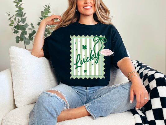 Lucky Stamp Shirt or Sweatshirt
