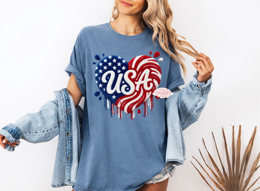 Faux Yarn Love USA Shirt
