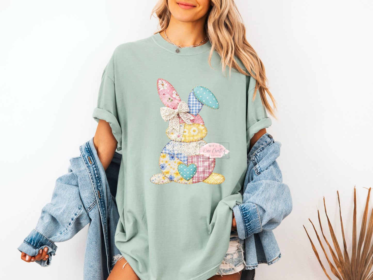 Easter Faux Patchwork Shirt