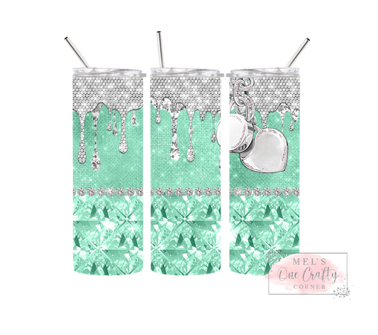 Sublimation Print Tumbler - Mint Glam