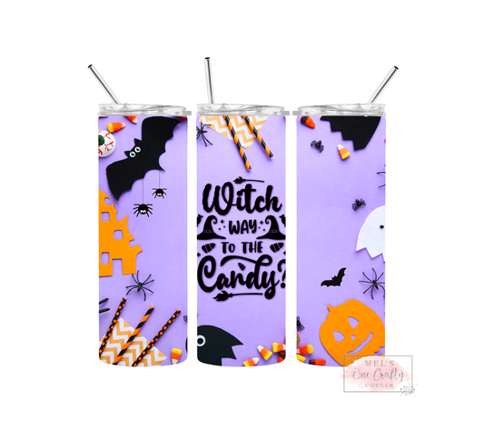 Sublimation Print Tumbler - Witch Candy