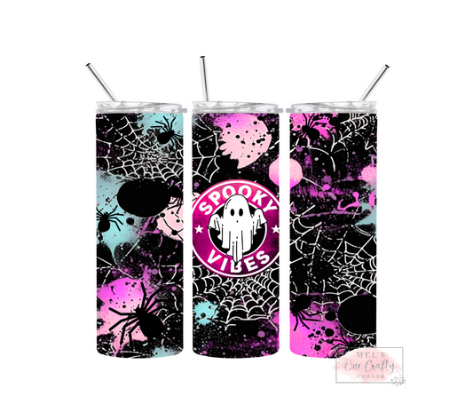 Sublimation Print Tumbler - Spooky Boo Vibes