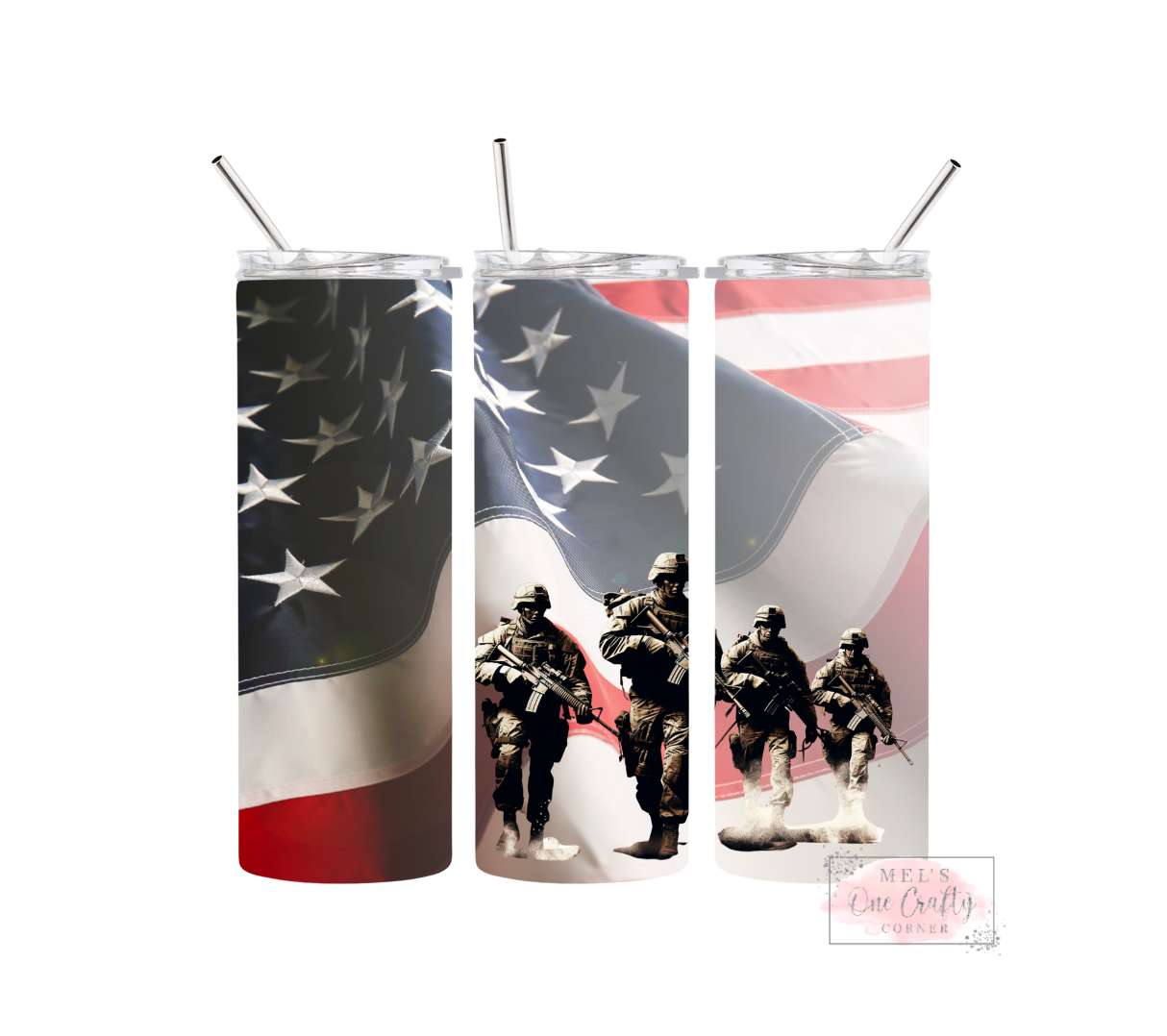 Sublimation Print Tumbler Wrap - US Solider