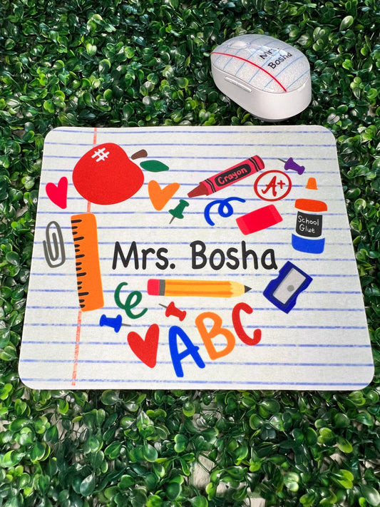 Personalized Teacher Mouse Pad