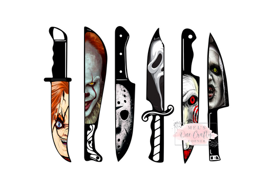 Horror Knives - HTV or DTF Transfer