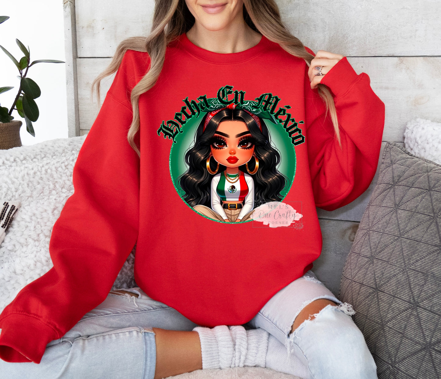 Hecha En Mexico Crew Neck Sweater