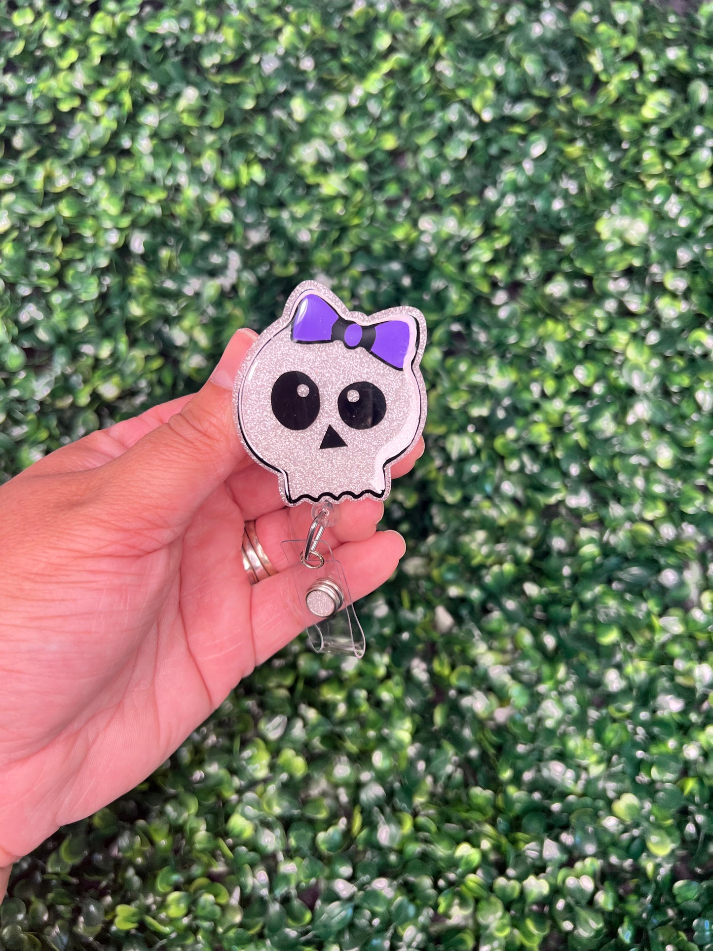 Skull Girl Badge Reel