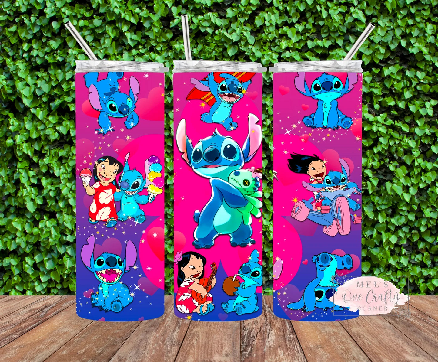 Sublimation Print Tumbler Wrap - Blue Alien