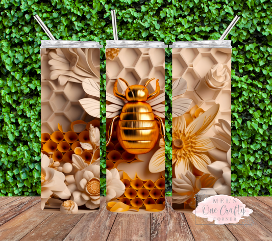 3D Queen Bee Tumbler