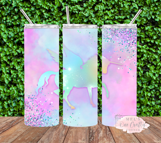 Glitter Unicorn Tumbler