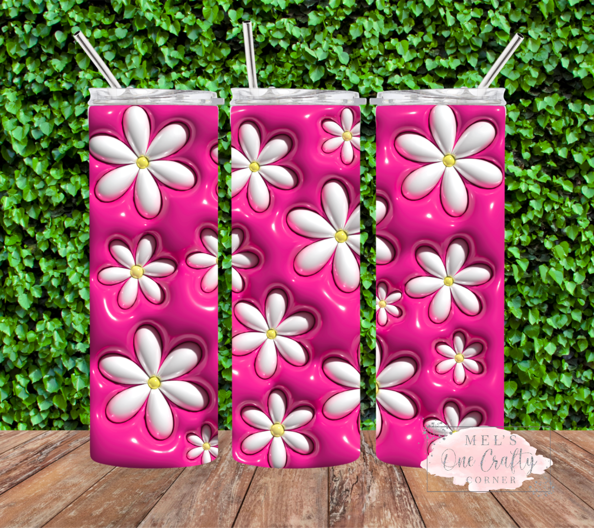 Puff Daisy Tumbler (5 colors options)