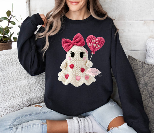 White Ghost Crew Neck Sweater