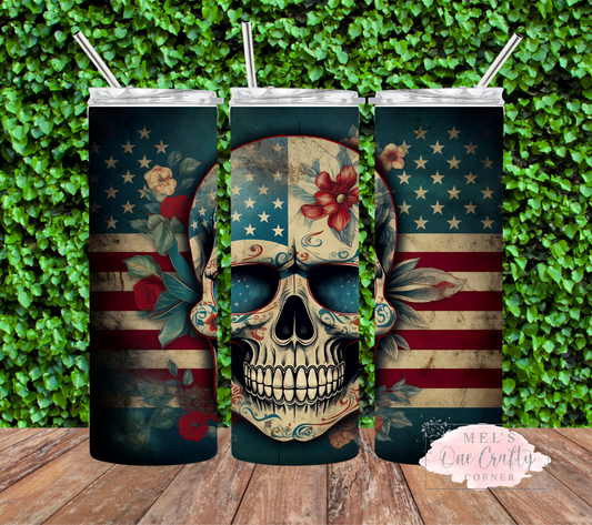 American Skull Tumbler